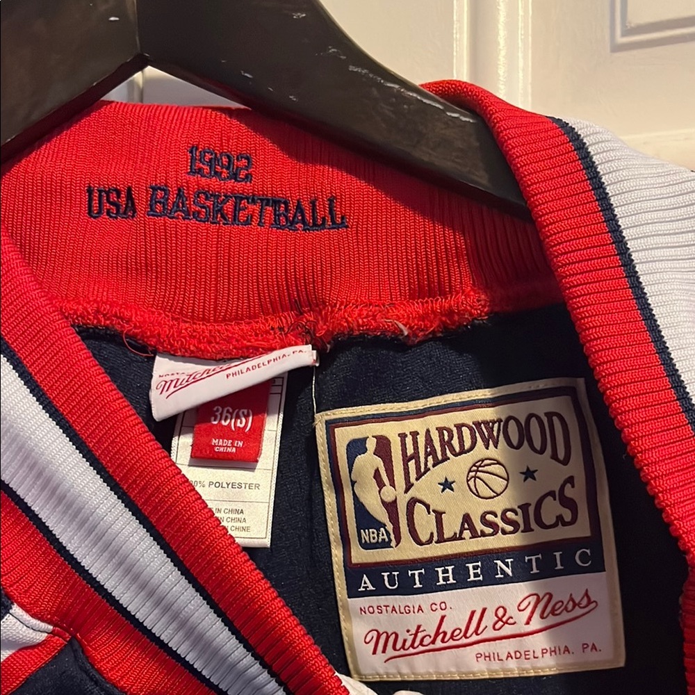 Mitchell and Ness Dream Team Red and Blue USA Basketball Shorts - Picture 3 of 3
